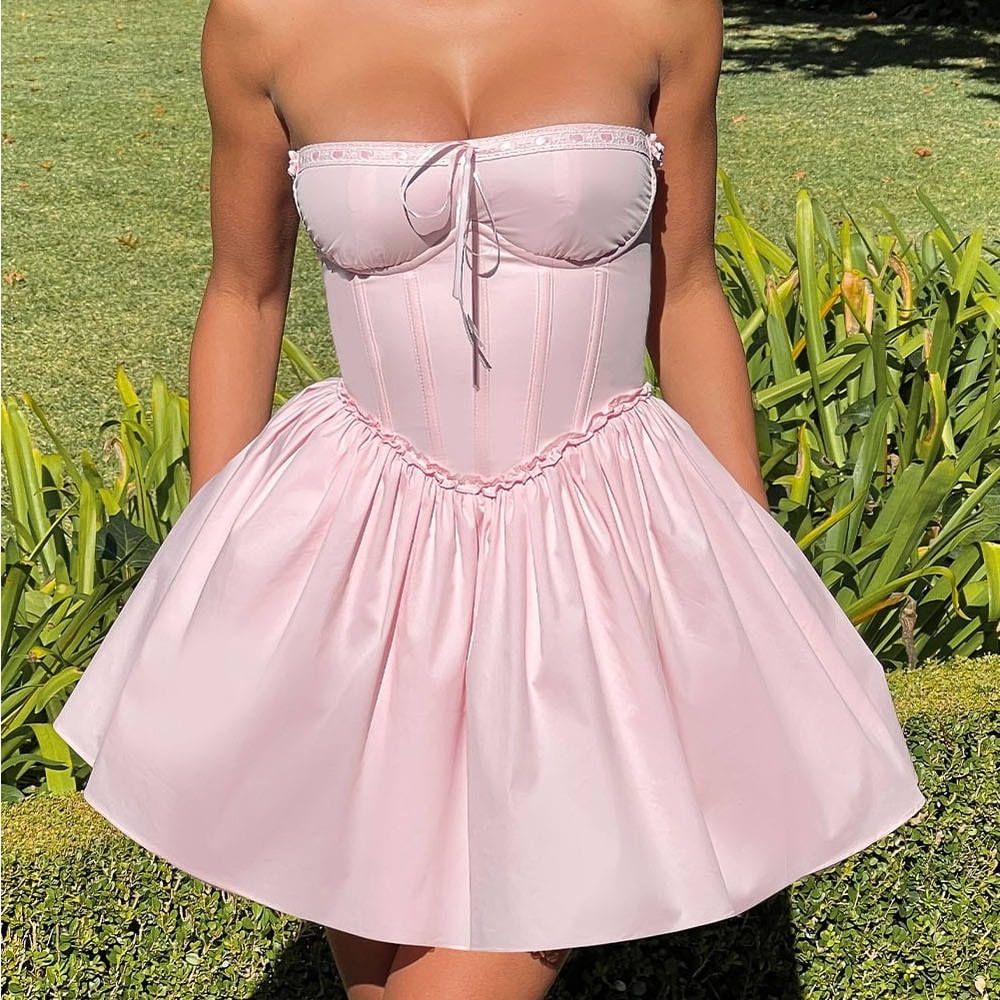 NWT Babyboo Maeve Blush Mini Dress